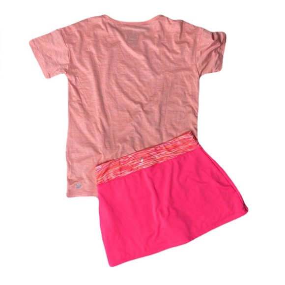 Lot of 4 Girl’s Large Outfits Size 10-12 T-Shirts Shorts Skort - Picture 8 of 16